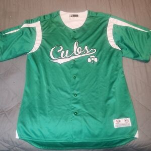 Genuine Merchandise Size Medium Chicago Cubs St Patricks Day True Fan Jersey MLB